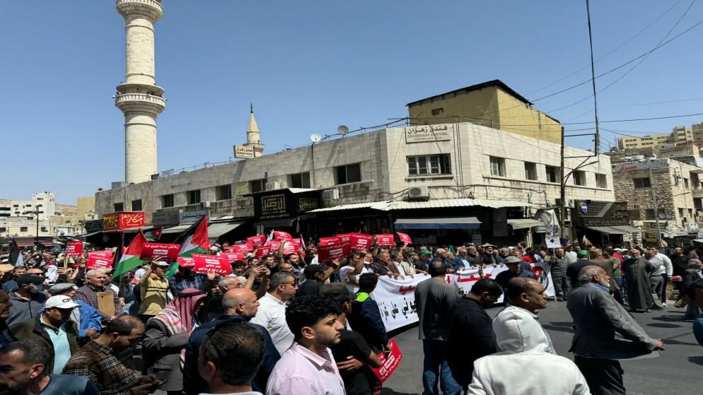 مسيرات في عمان والمحافظات رفضا للعدوان على غزة