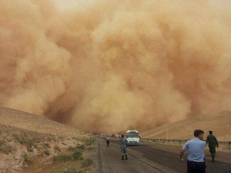 موجة غبار قادمة من مصر إلى العقبة 