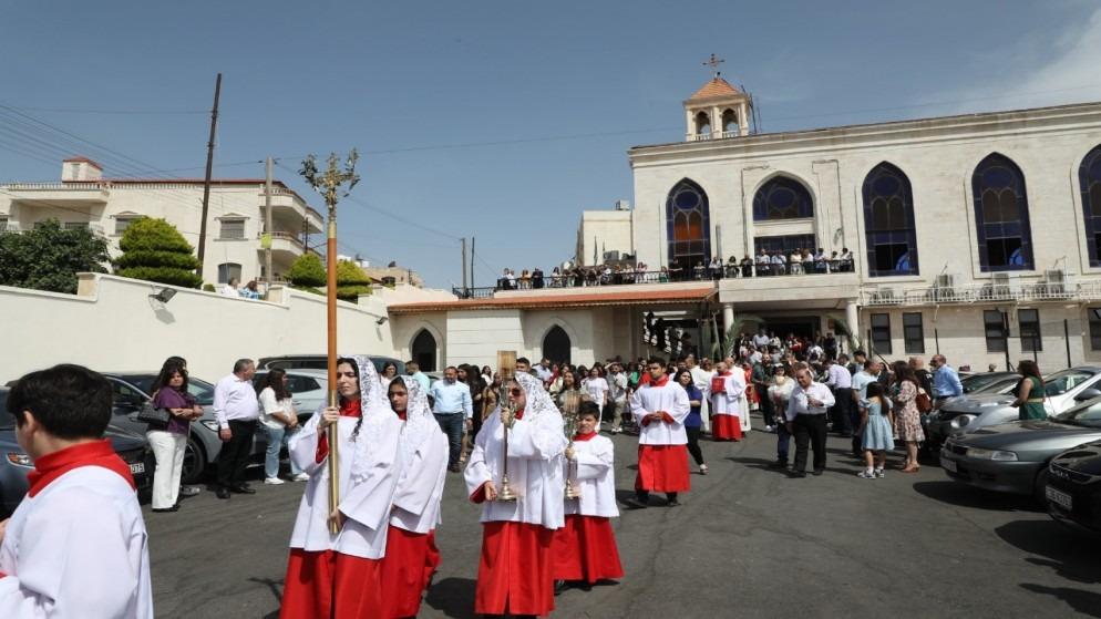 كنائس الاردن تحتفل بأحد الشعانين