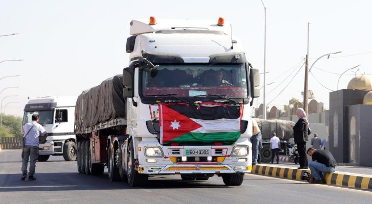 الاردن يحمل إسرائيل مسؤولية الاعتداء على قوافل المساعدات