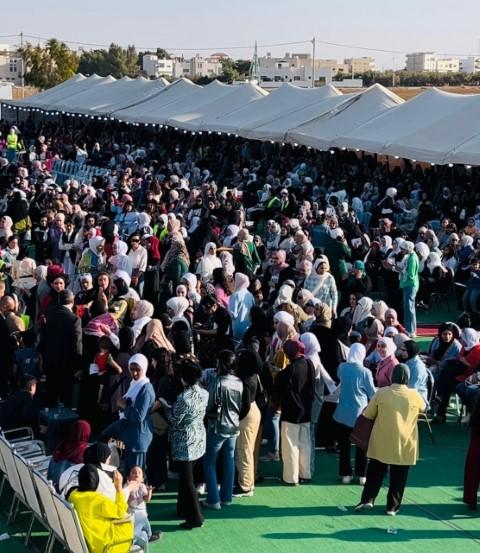 الالاف يؤازرون الدكتور ابراهيم الطراونة وقائمة الوفاء في الكرك - صور