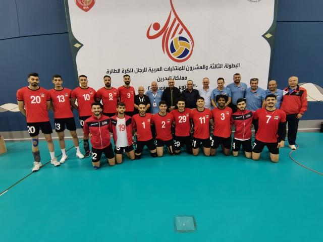 منتخب الطائرة الاردني الأخير في البطولة العربية